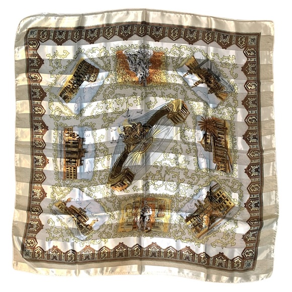 Rome Italy Scarf Italian City Scenes Souvenir European Roman Accessory Gift - Picture 1 of 14
